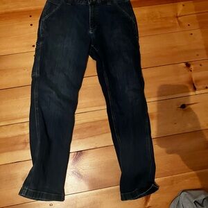 Carhartt Men's Dark Blue Relaxed Jeans